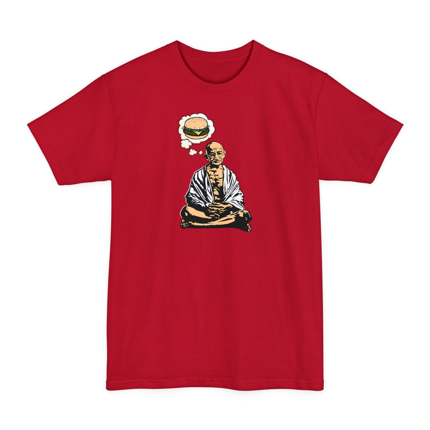 Gandhi Cheeseburger - Men's Tall T-Shirt