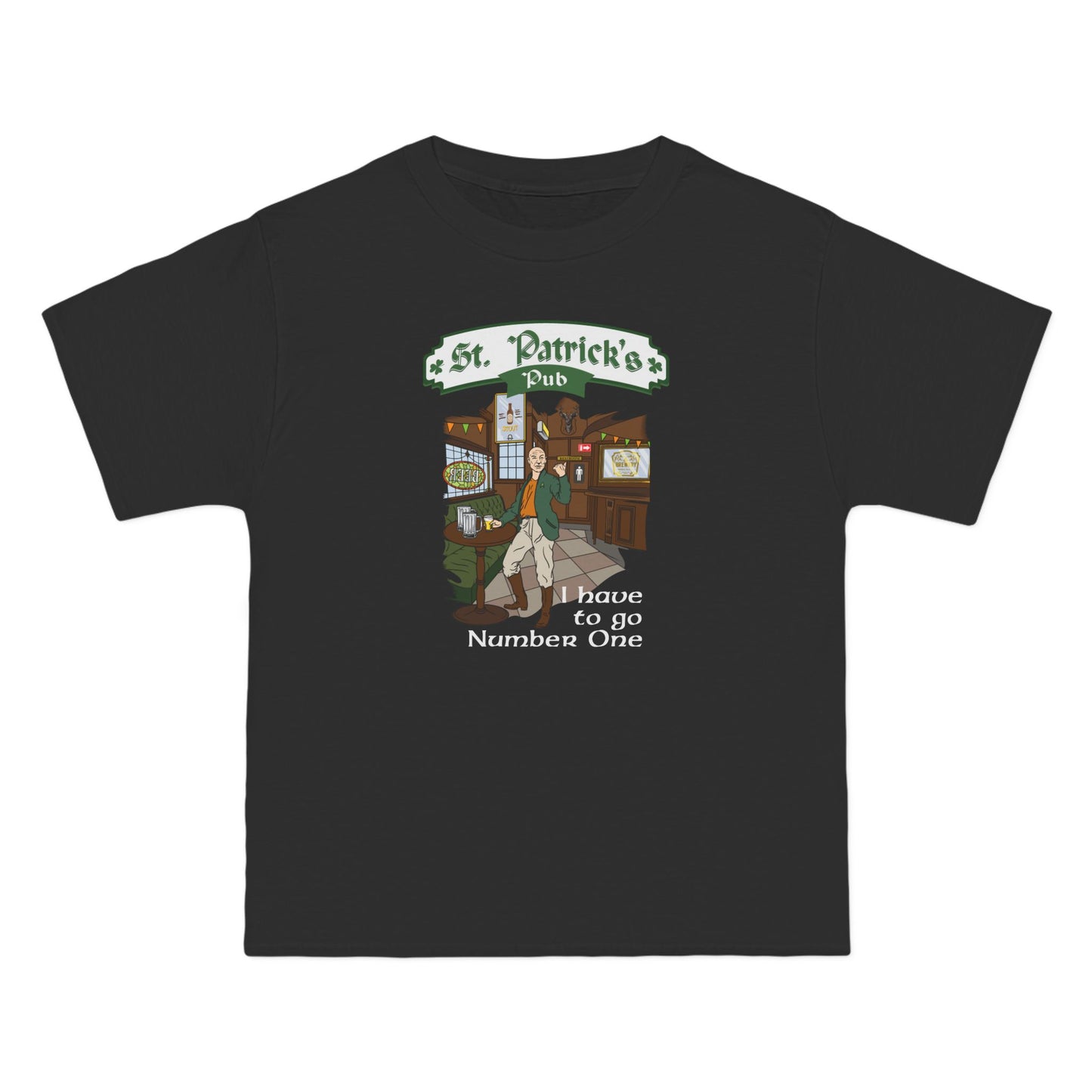 St. Patrick's Pub (Jean-Luc Picard) - Men's Heavyweight T-Shirt
