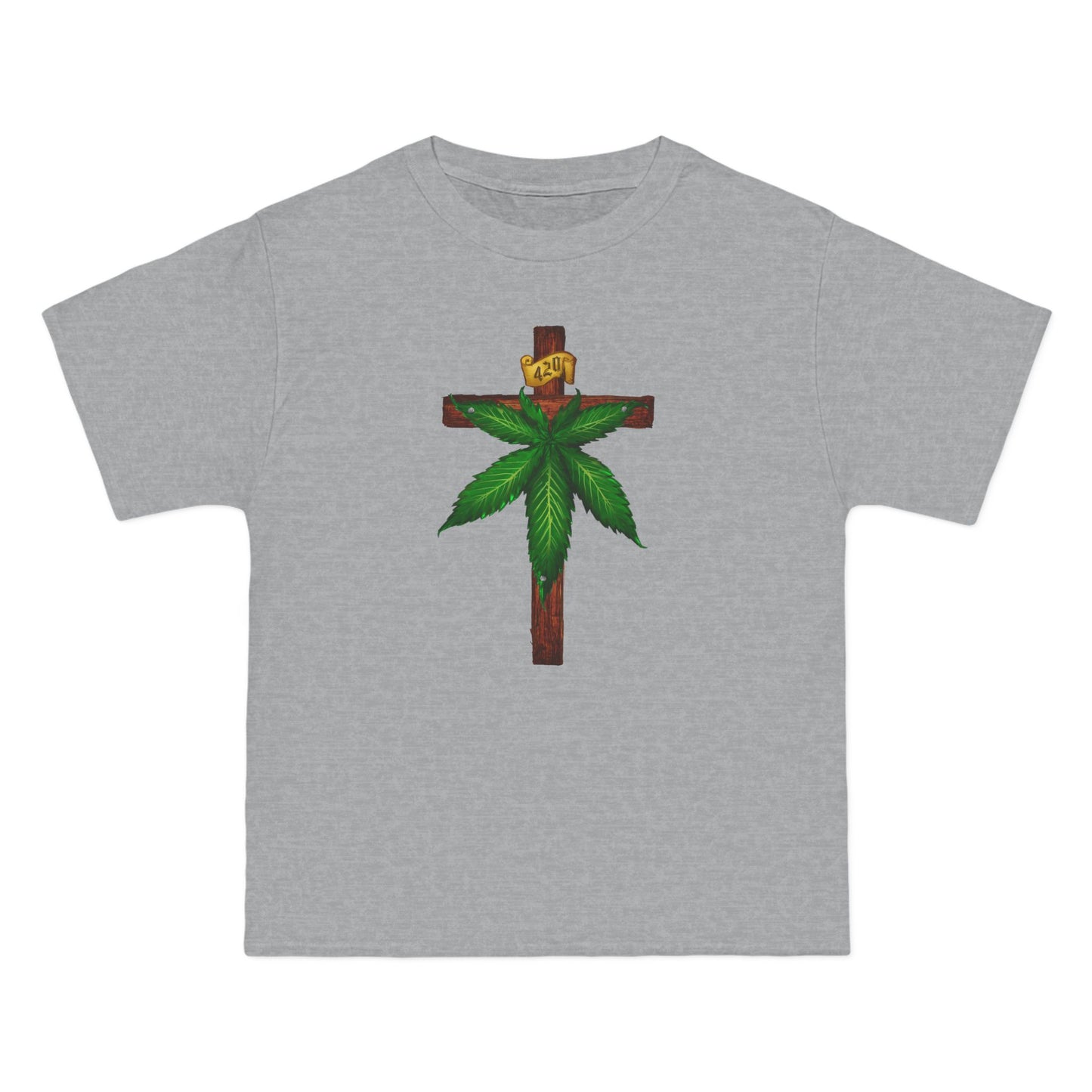 Marijuana Crucifixion - Men's Heavyweight T-Shirt