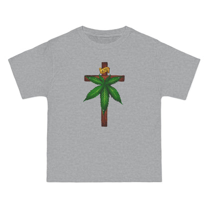 Marijuana Crucifixion - Men's Heavyweight T-Shirt