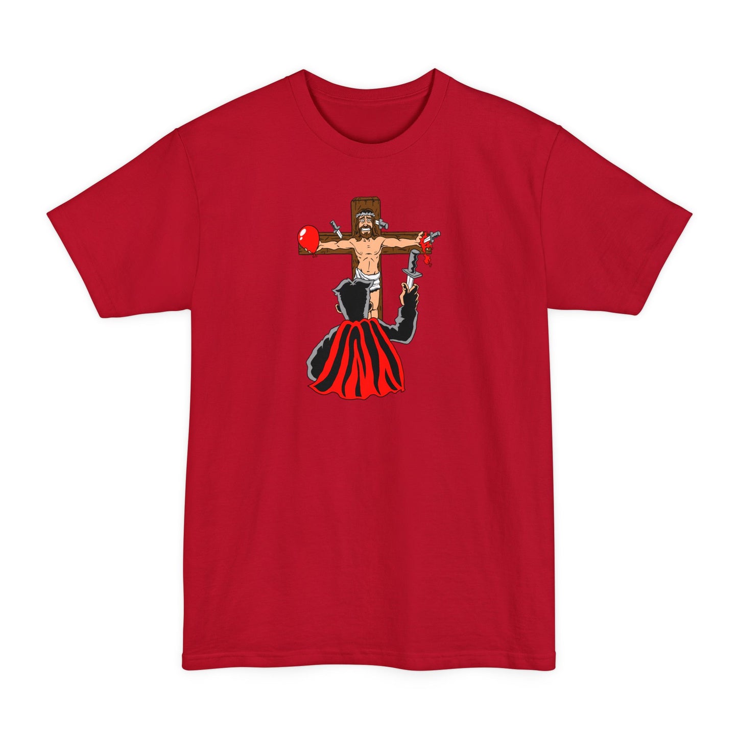Jesus/Magician/Knives - Men's Tall T-Shirt
