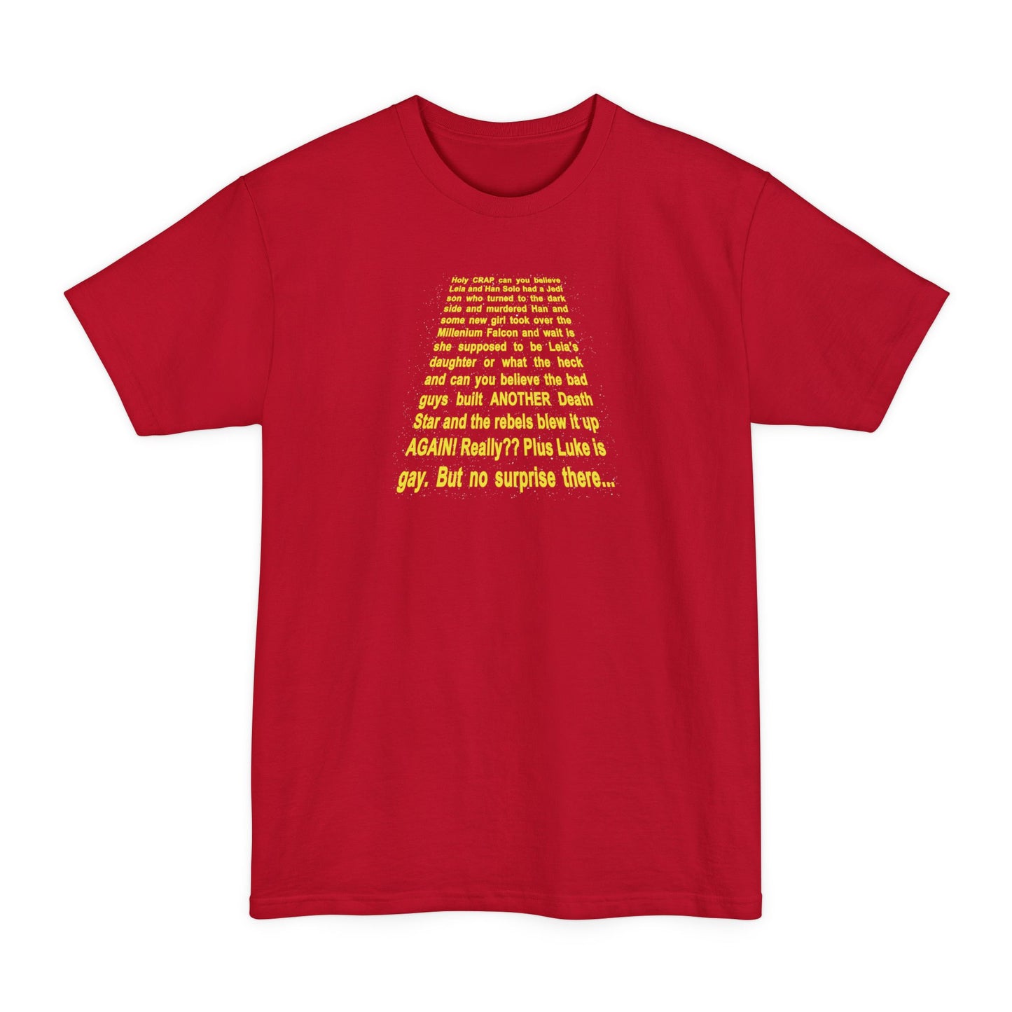 Star Wars Spoiler Shirt - Men's Tall T-Shirt