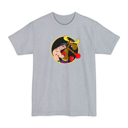 Rocky Vs Bullwinkle - Men's Tall T-Shirt
