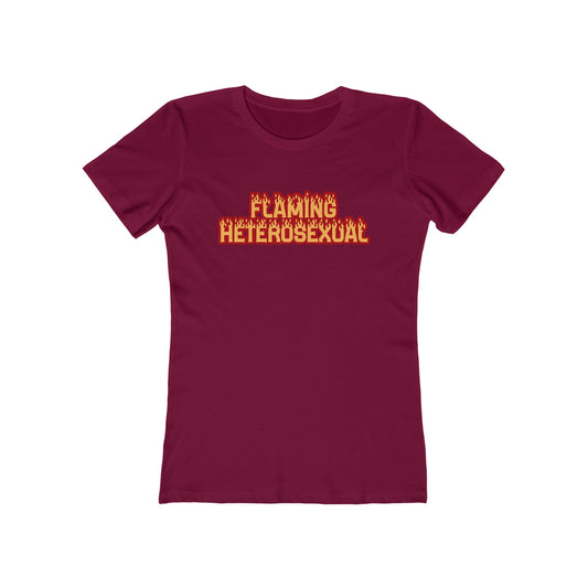 Flaming Heterosexual - Women's T-Shirt
