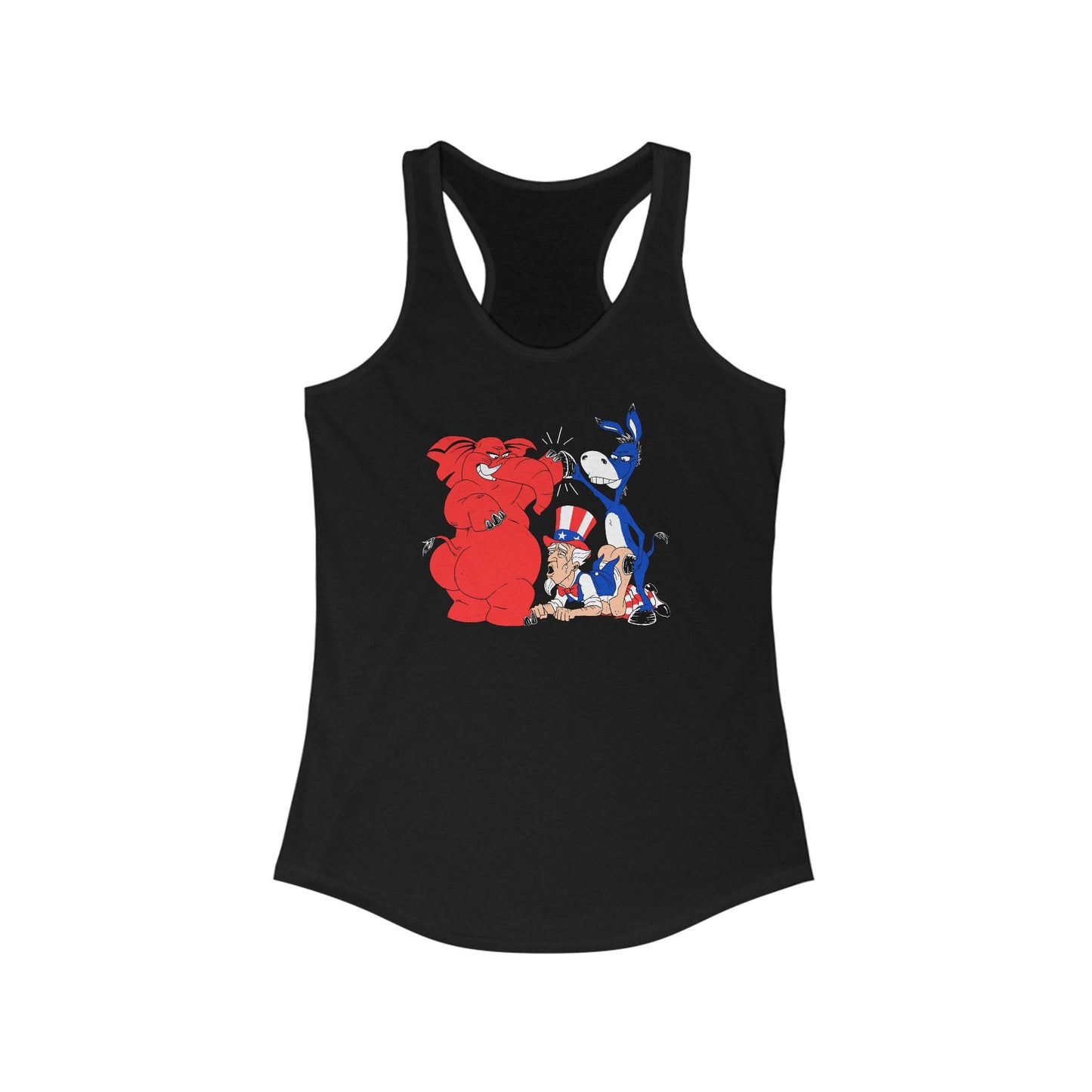 The Truth About Politics (Uncle Sam Tag-Team) - Women's Racerback Tank