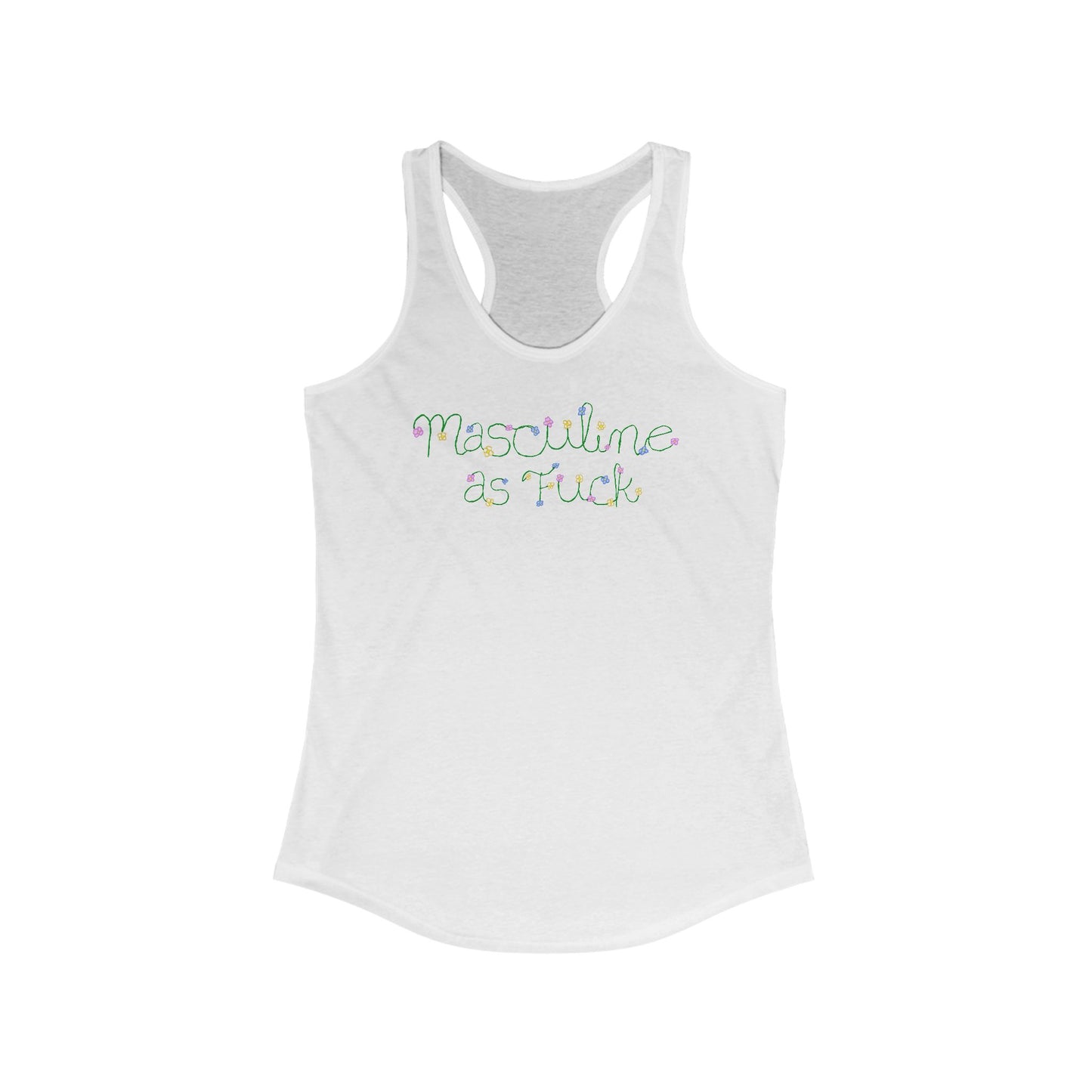 Masculine As Fuck - Women's Racerback Tank