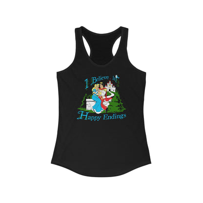 I Believe In Happy Endings - Women's Racerback Tank