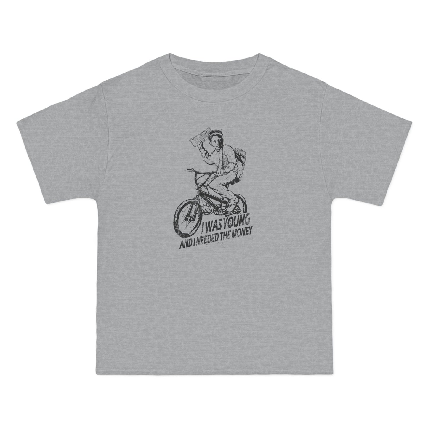 I Was Young And I Needed The Money (Paper Route) - Men's Heavyweight T-Shirt