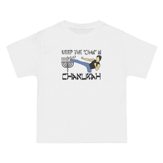 Keep The Chan In Chanukah - Men's Heavyweight T-Shirt