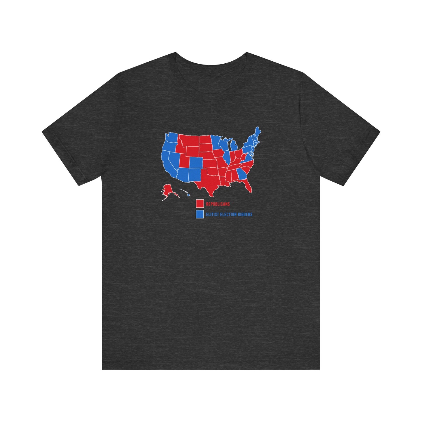Republicans (Red States) - Elitist Election Riggers (Blue States) - Men's T-Shirt