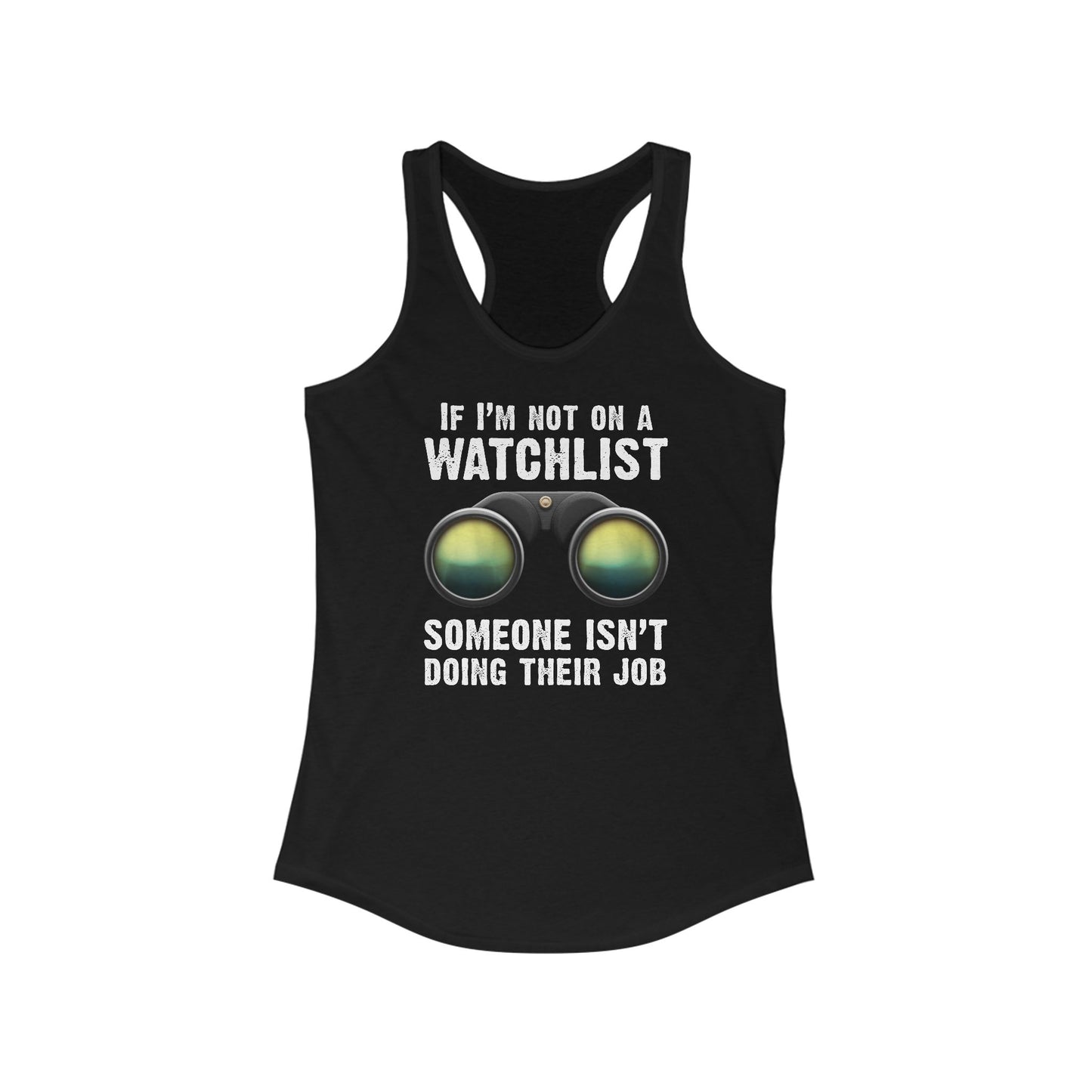 If I'm Not On A Watchlist  - Women’s Racerback Tank