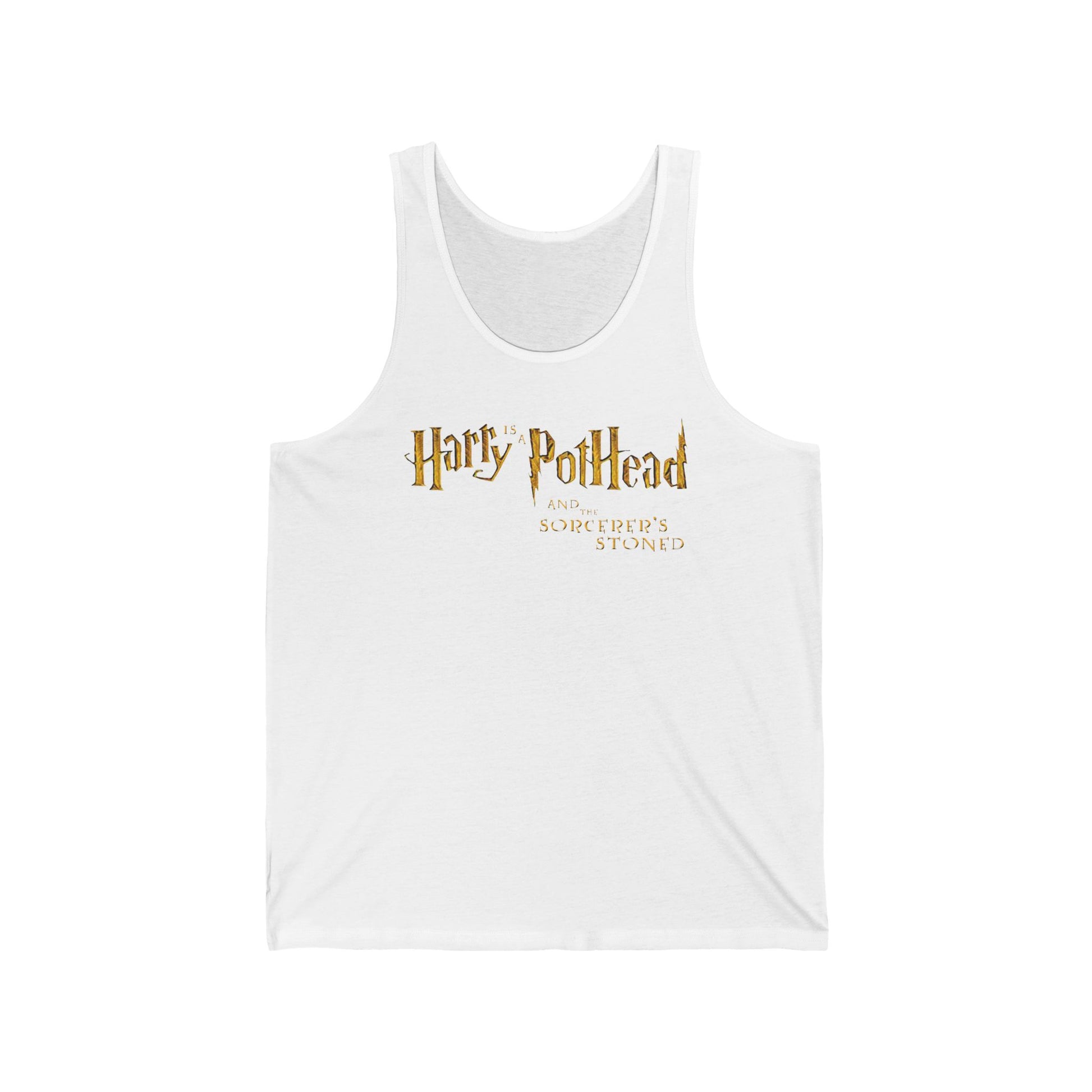 harry pothead Harry Is A Pothead And The Sorcerer's Stoned - Unisex Tank