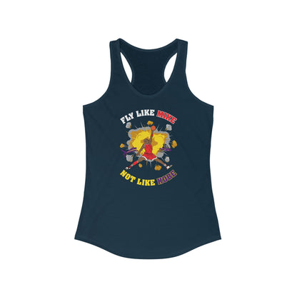 Fly Like Mike Not Like Kobe  - Women’s Racerback Tank