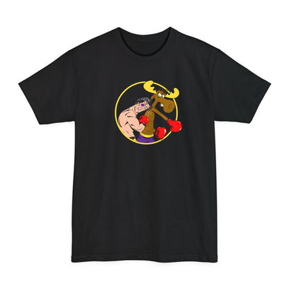 Rocky Vs Bullwinkle - Men's Tall T-Shirt
