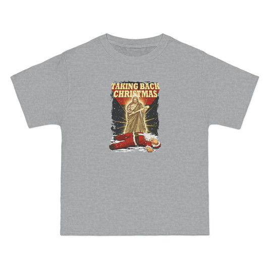 Taking Back Christmas (Jesus Vs. Santa) - Men's Heavyweight T-Shirt