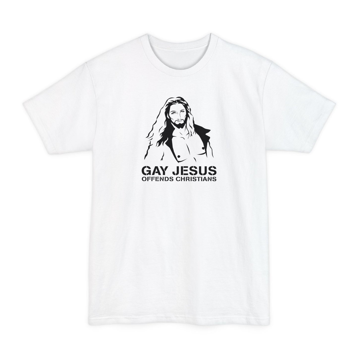 Gay Jesus Offends Christians - Men's Tall T-Shirt