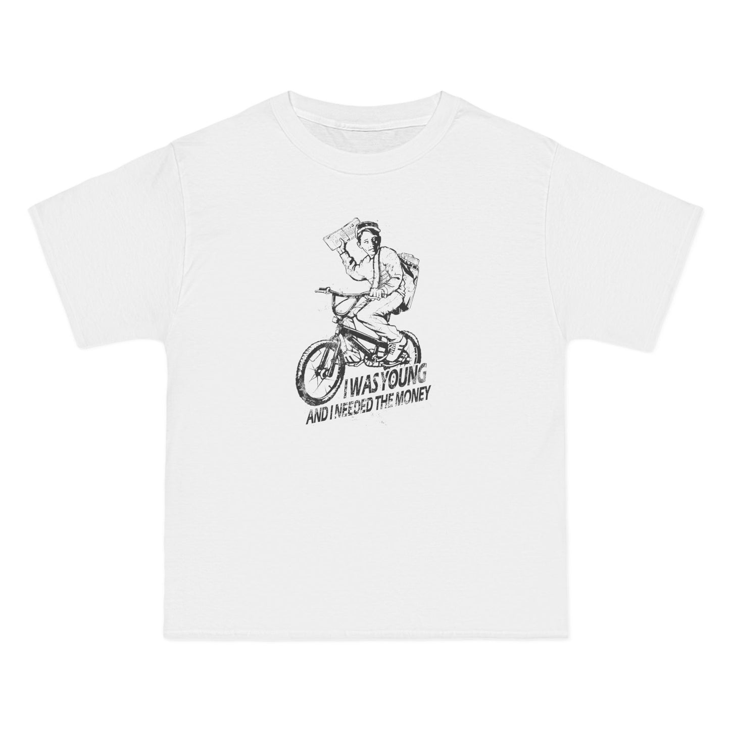 I Was Young And I Needed The Money (Paper Route) - Men's Heavyweight T-Shirt