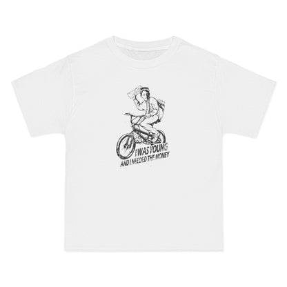 I Was Young And I Needed The Money (Paper Route) - Men's Heavyweight T-Shirt
