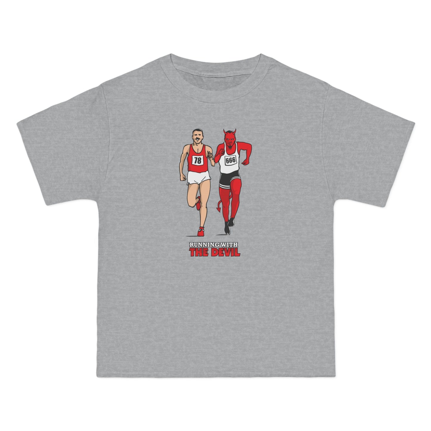 Running With The Devil - Men's Heavyweight T-Shirt