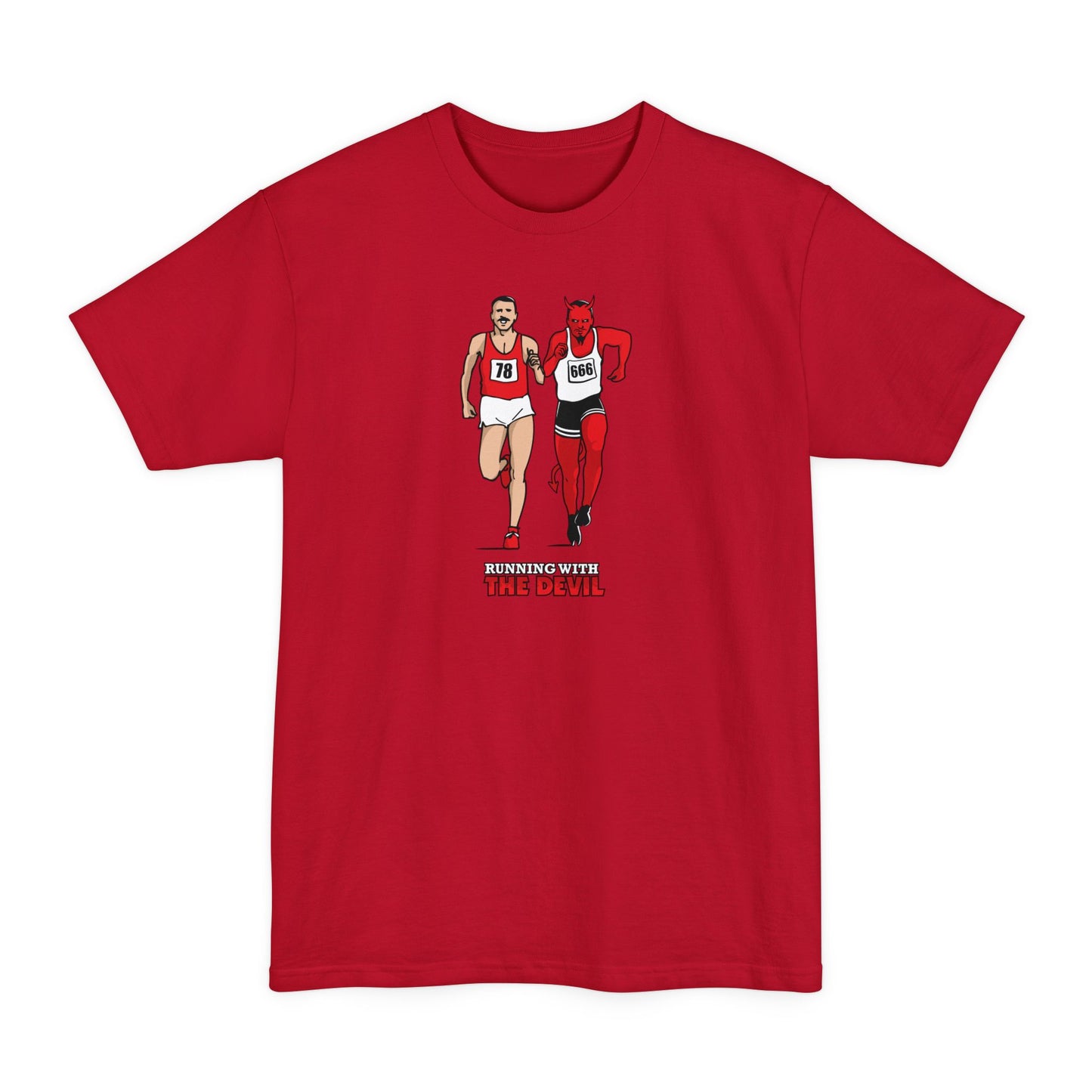 Running With The Devil - Men's Tall T-Shirt