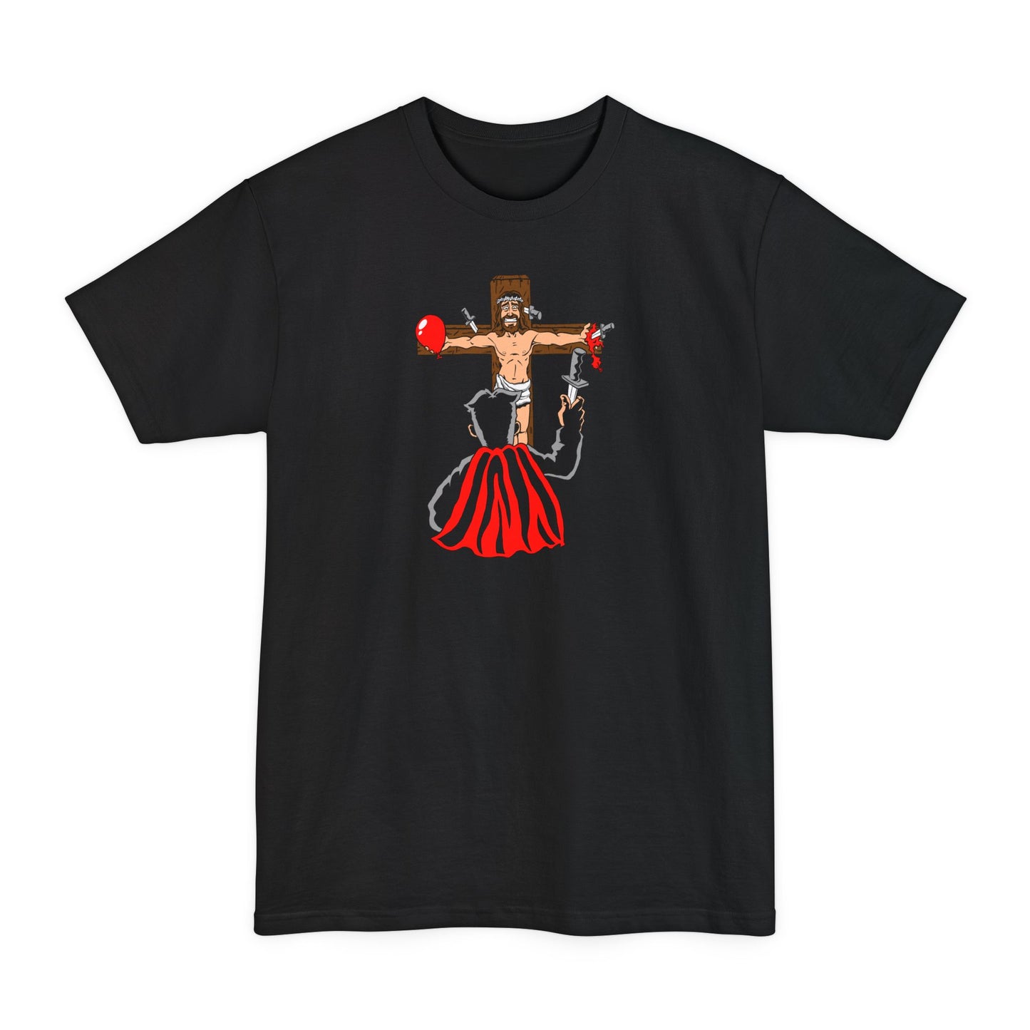 Jesus/Magician/Knives - Men's Tall T-Shirt