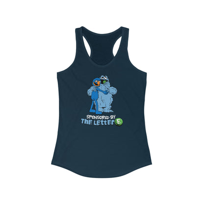 Sponsored By The Letter E - Women’s Racerback Tank