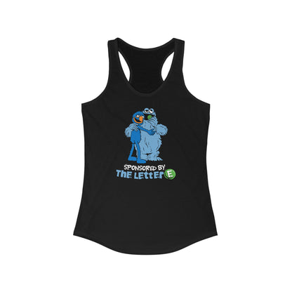 Sponsored By The Letter E - Women’s Racerback Tank