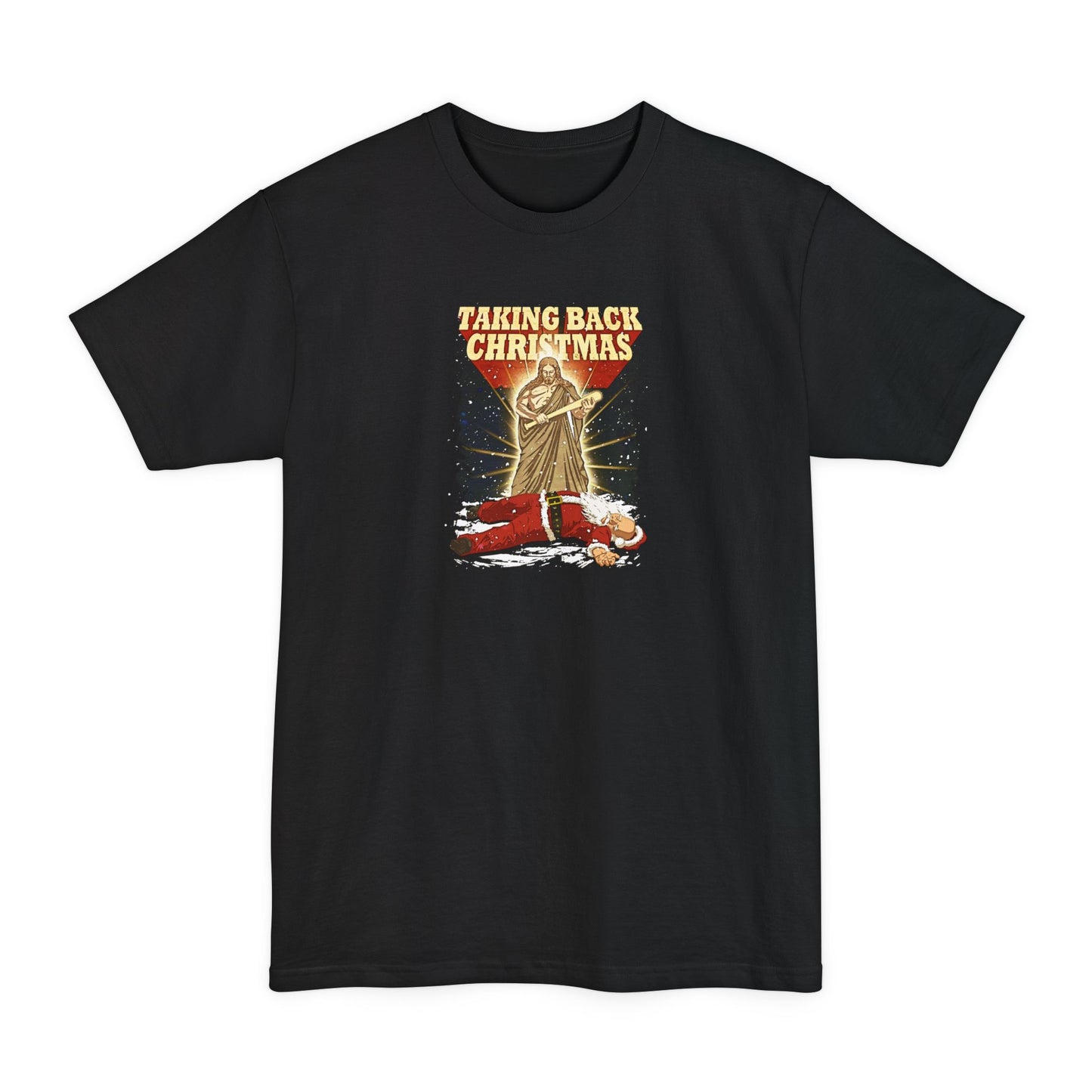 Taking Back Christmas (Jesus Vs. Santa) - Men's Tall T-Shirt