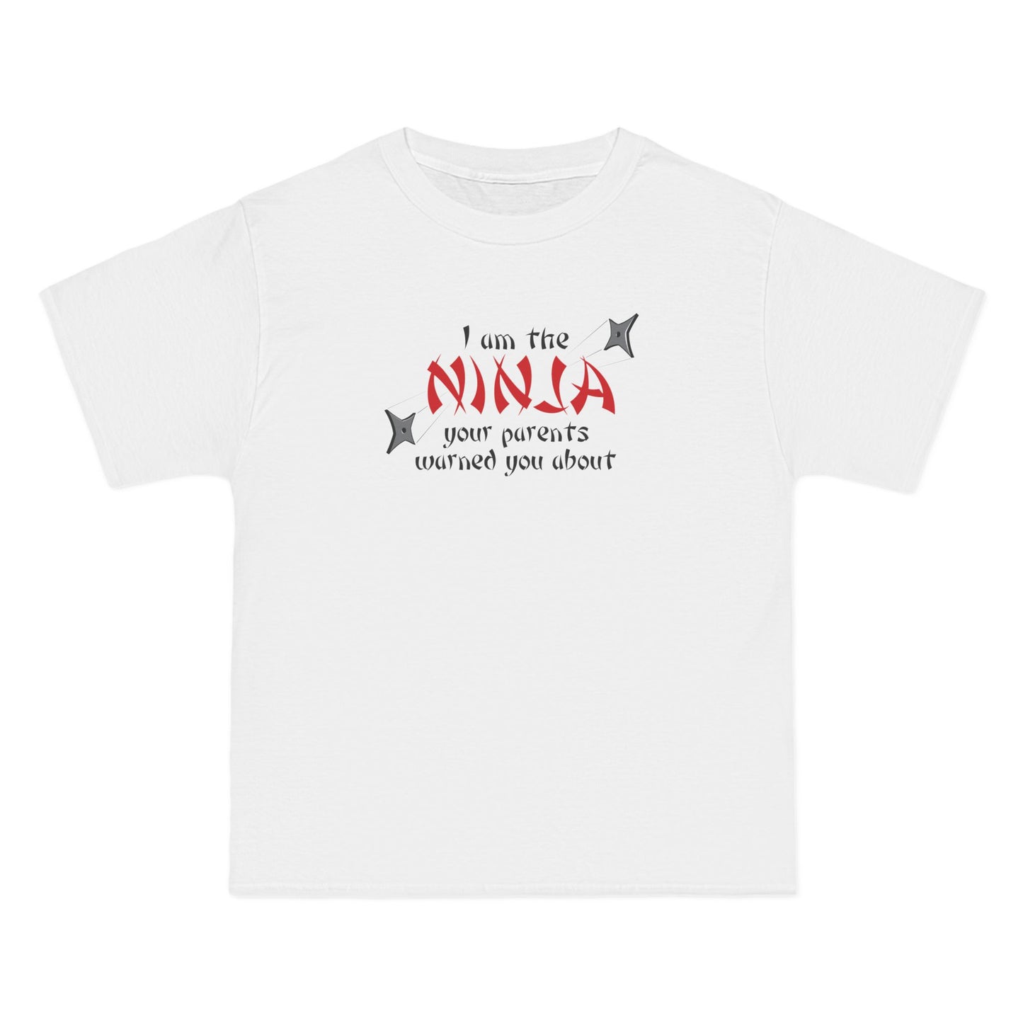 I Am The Ninja Your Parents Warned You About - Men's Heavyweight T-Shirt