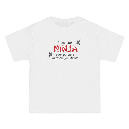 I Am The Ninja Your Parents Warned You About - Men's Heavyweight T-Shirt