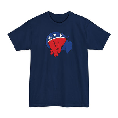 Republican Elephant (Head Up Its Ass) - Men's Tall T-Shirt