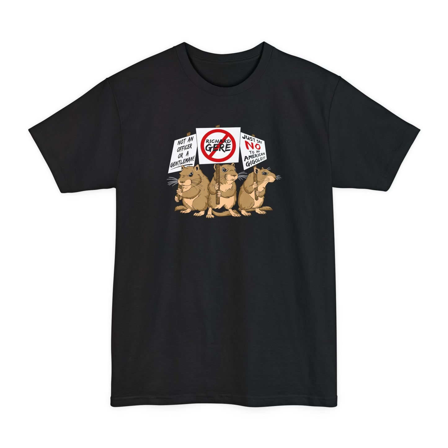 Gerbil Protest (Richard Gere) - Men's Tall T-Shirt