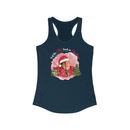 Put The Chris Back In Christmas - Women's Racerback Tank
