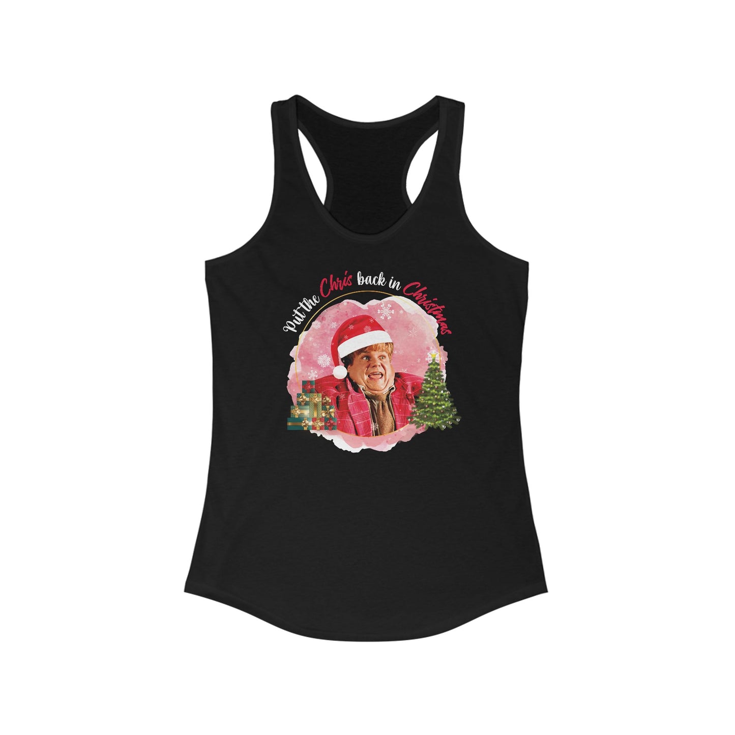 Put The Chris Back In Christmas - Women's Racerback Tank