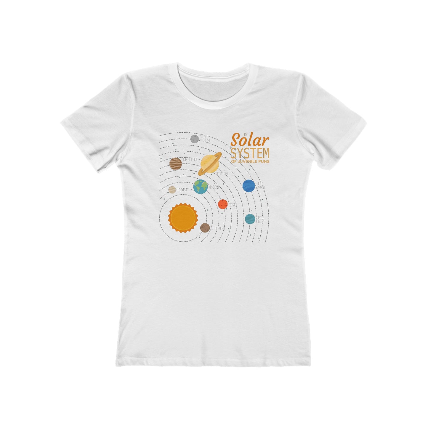 The Solar System Of Juvenile Puns - Women’s T-Shirt
