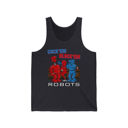 Cock'Em Block'Em Robots  - Unisex Tank