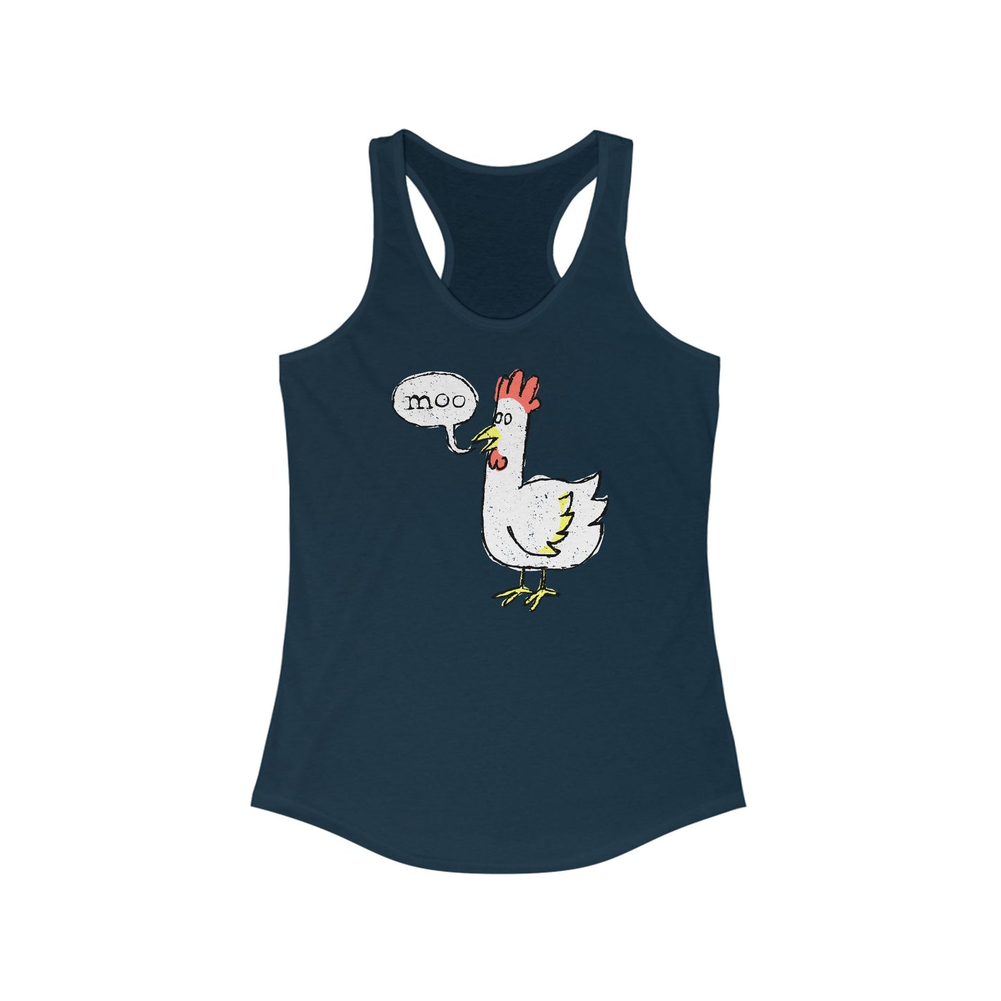Moo (Chicken) - Women's Racerback Tank