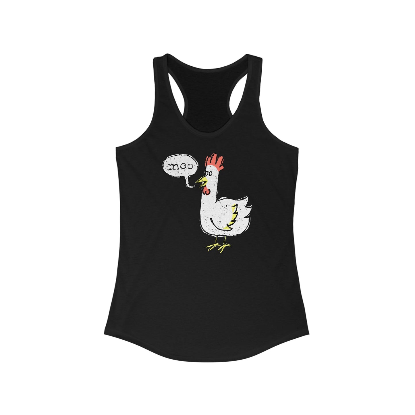 Moo (Chicken) - Women's Racerback Tank