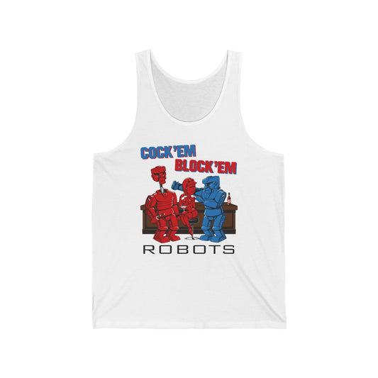 Cock'Em Block'Em Robots  - Unisex Tank