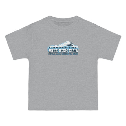 I Joined The Mile High Club (If That Means Tickling The Pilot) - Men's Heavyweight T-Shirt