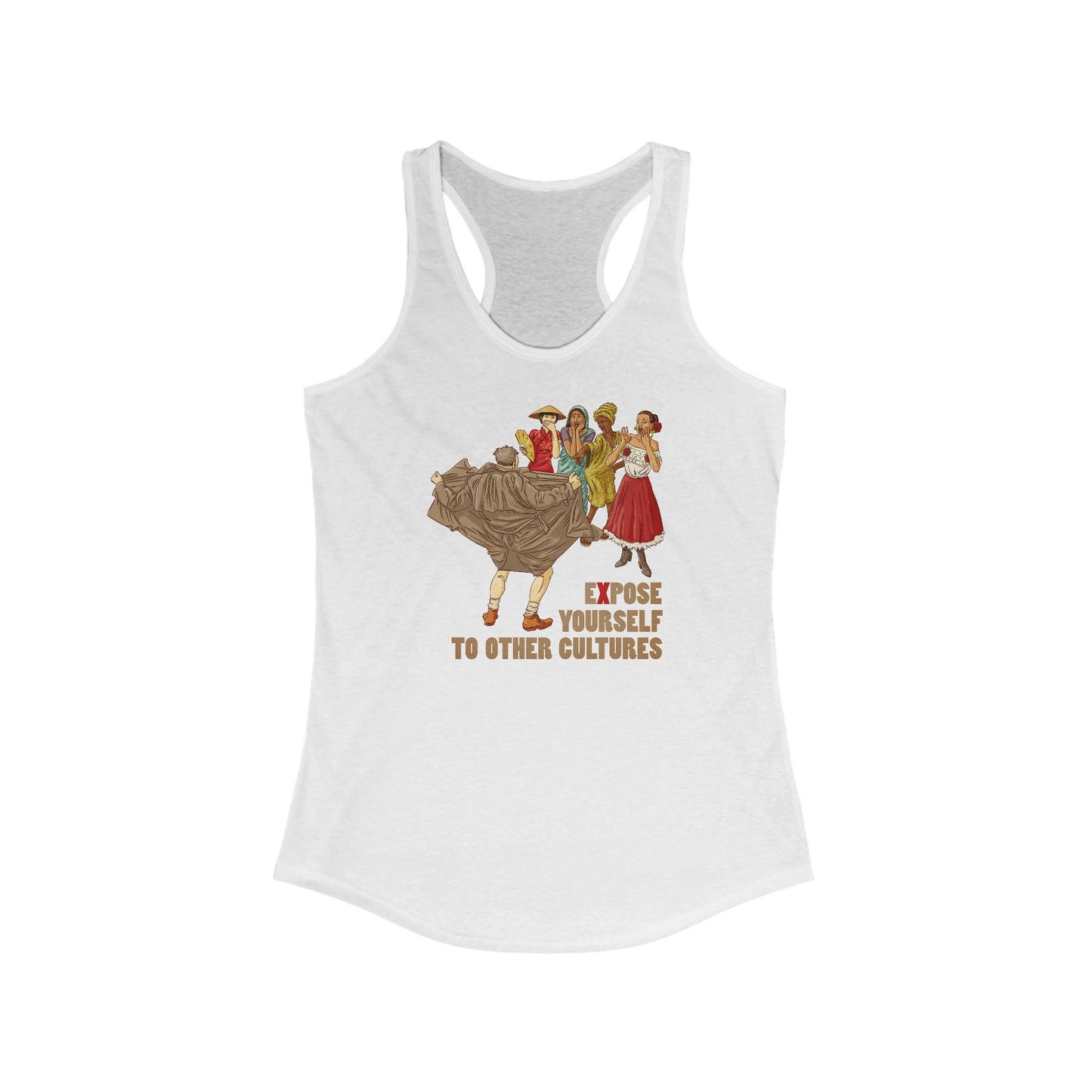 Expose Yourself To Other Cultures - Women's Racerback Tank