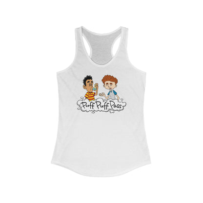 Puff Puff Pass (Inhaler) - Women’s Racerback Tank