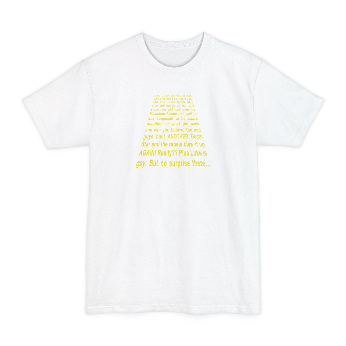 Star Wars Spoiler Shirt - Men's Tall T-Shirt