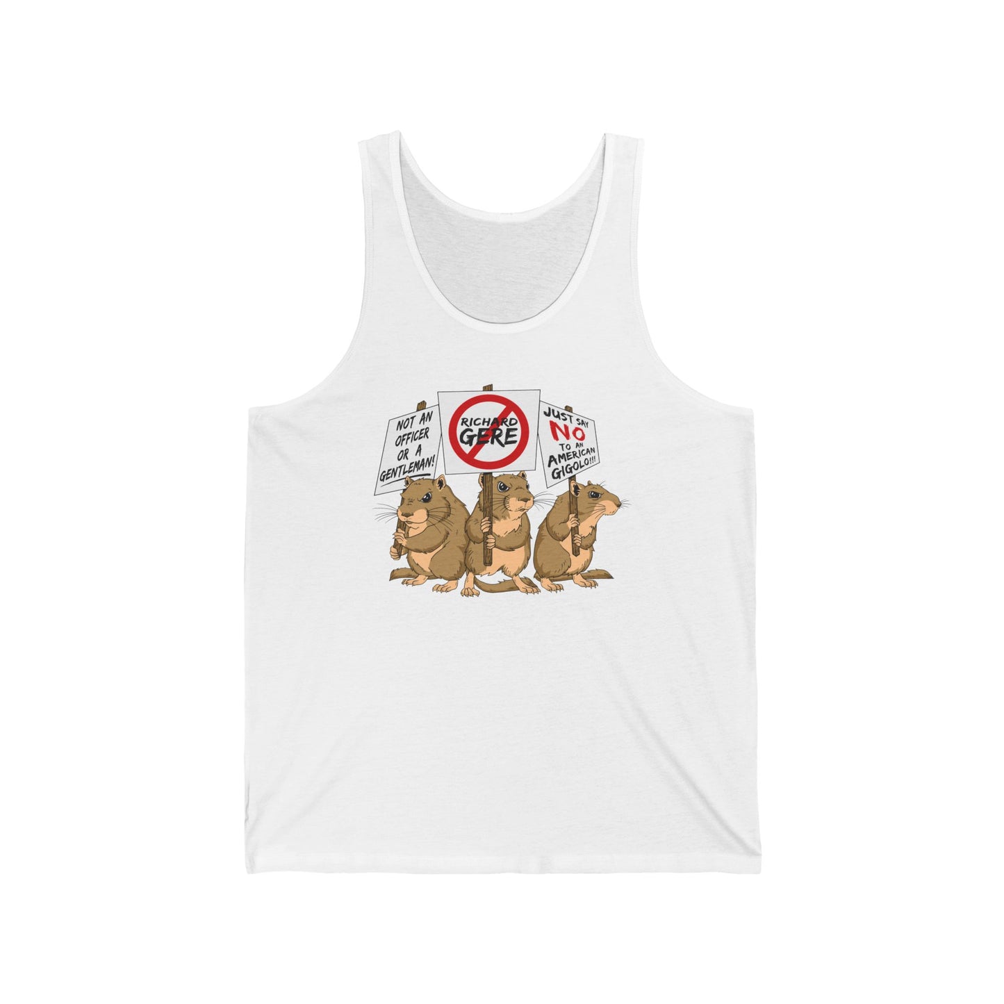 Gerbil Protest (Richard Gere) - Unisex Tank