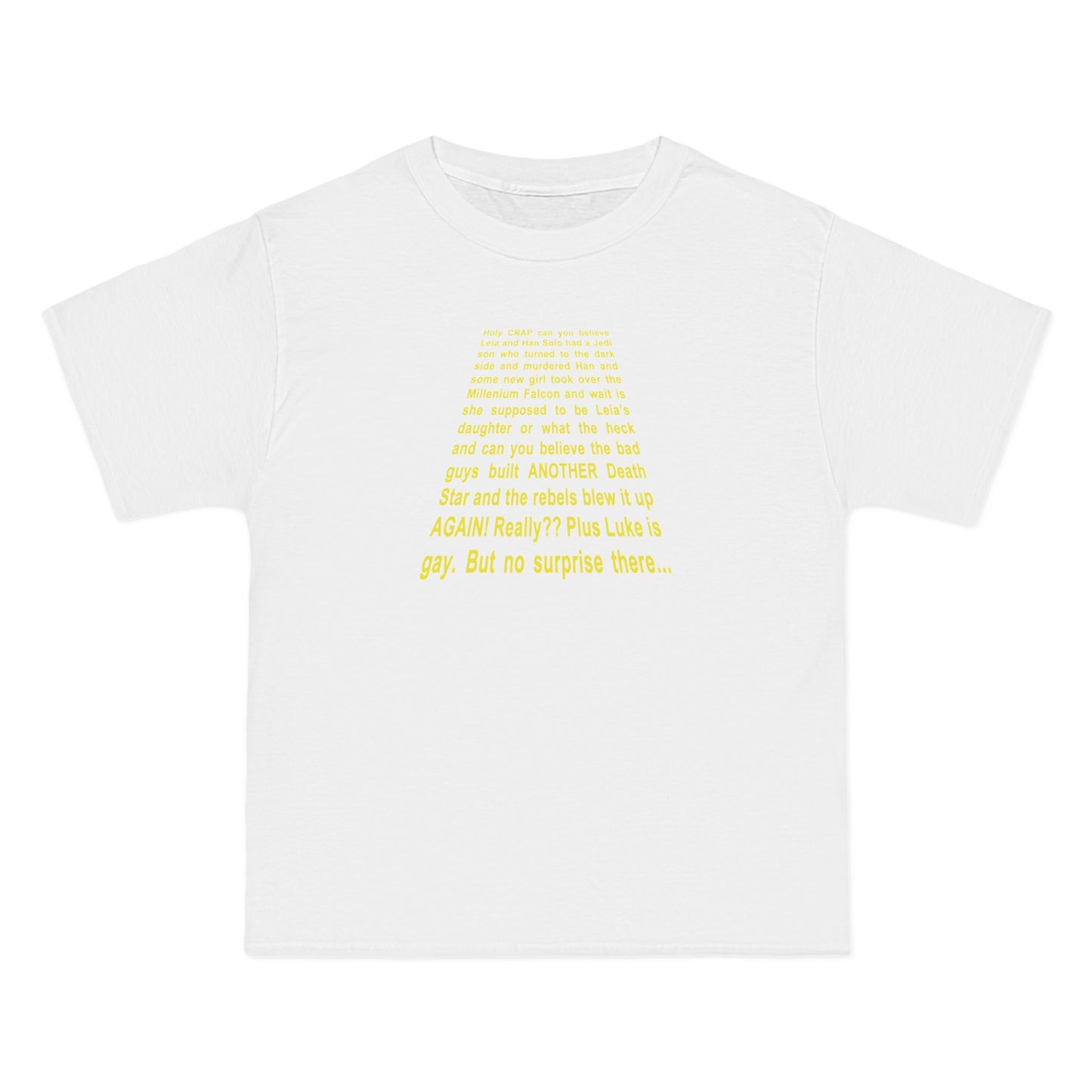 Star Wars Spoiler Shirt - Men's Heavyweight T-Shirt