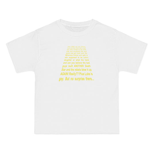 Star Wars Spoiler Shirt - Men's Heavyweight T-Shirt