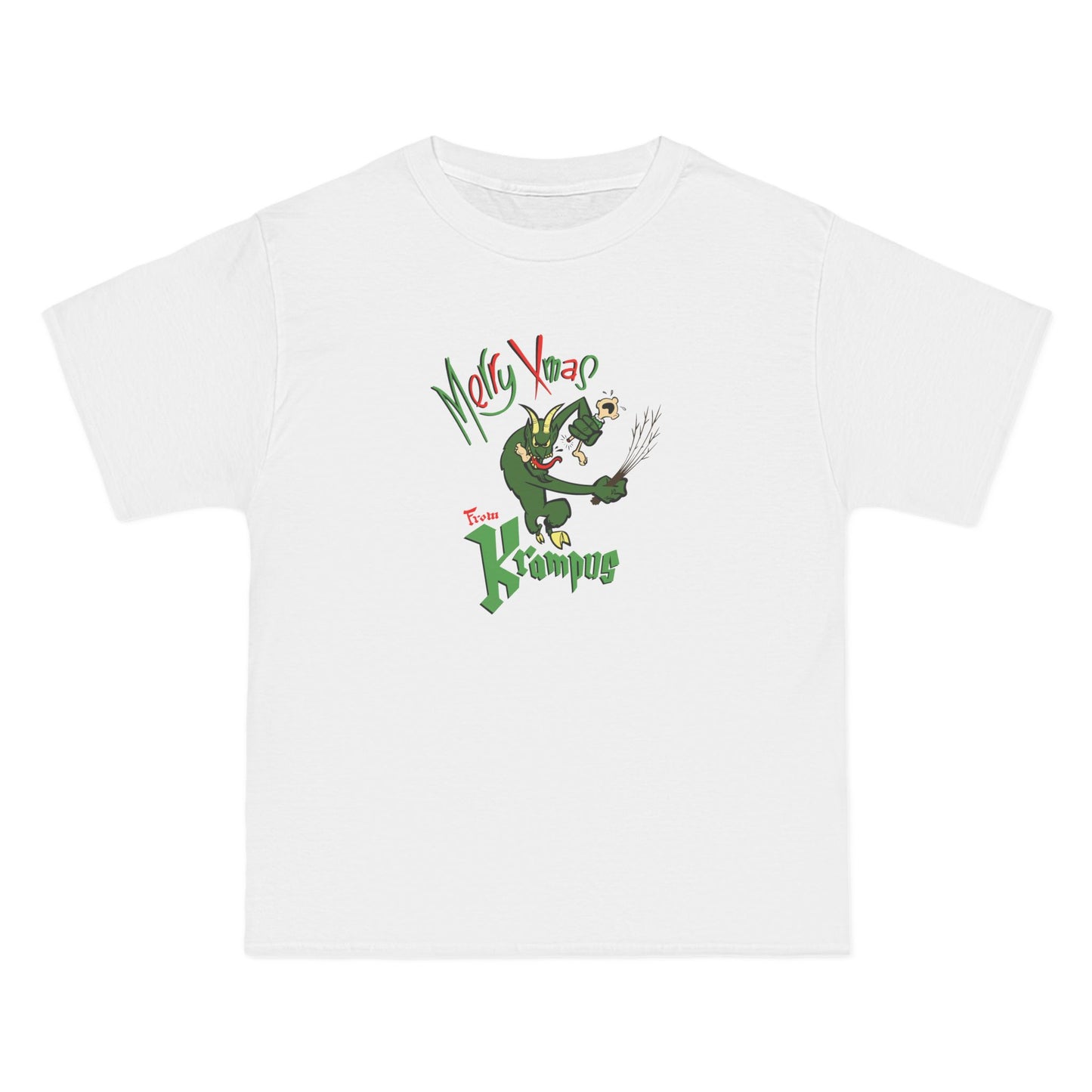 Merry Xmas From Krampus - Men's Heavyweight T-Shirt