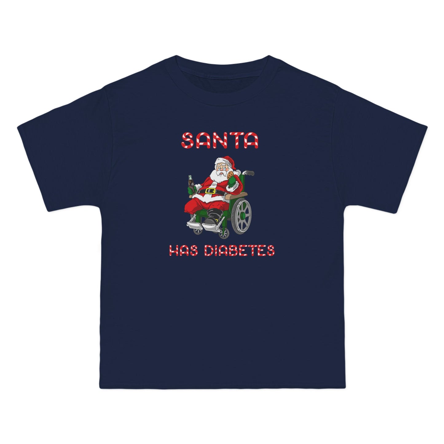 Santa Has Diabetes - Men's Heavyweight T-Shirt