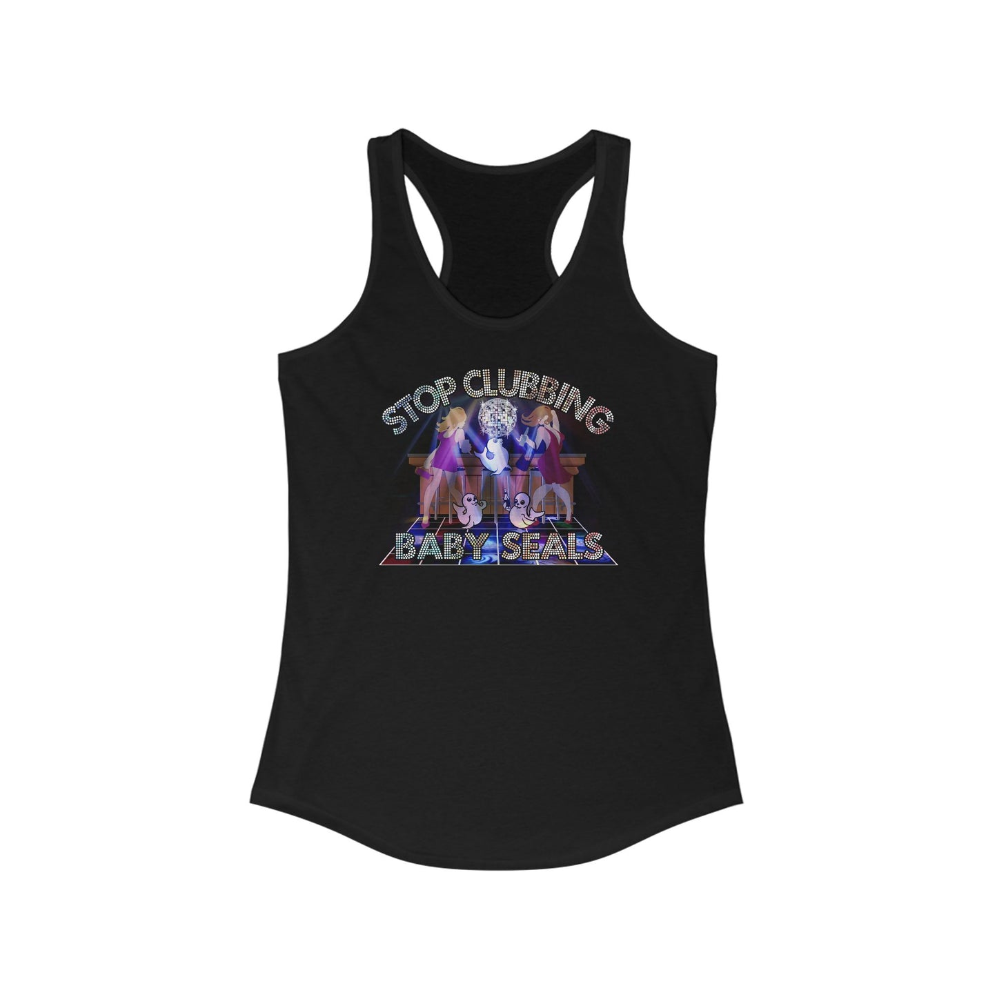 Stop Clubbing Baby Seals - Women's Racerback Tank