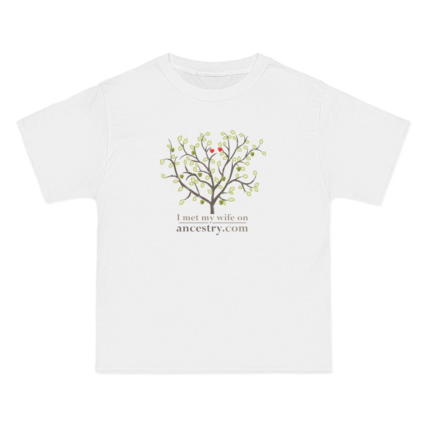 I Met My Wife On Ancestry.Com - Men's Heavyweight T-Shirt